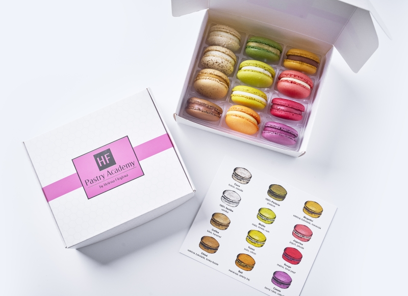 Macarons box 12 ks